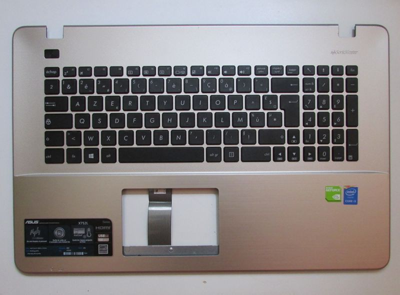 Acheter Clavier asus f f751l touches chiclets blanches - Touche-clavier- portable.com