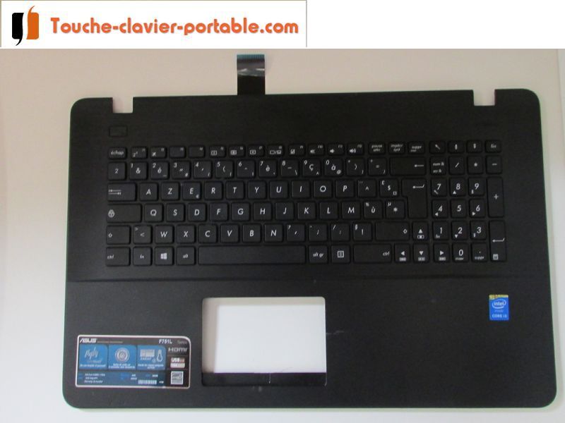 Acheter Clavier asus f f751l touches chiclets blanches - Touche-clavier- portable.com