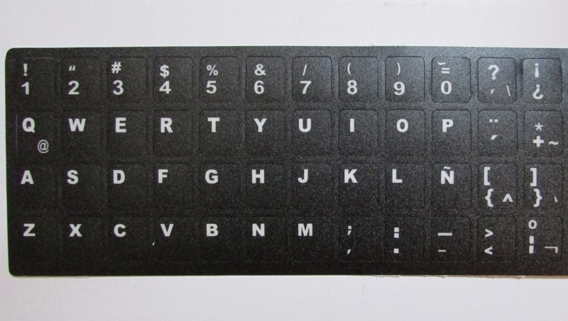 lettres espagnol clavier