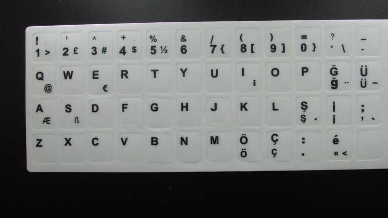 Sticker Autocollant Azerty Touches de Clavier d'Ordinateur Portable