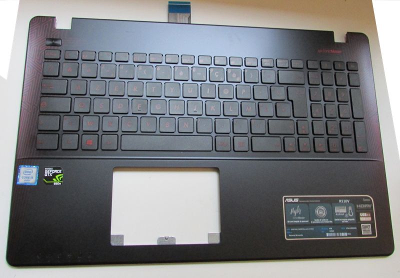 Acheter Clavier asus R510J Lettres rouges 13NB067JAP0201