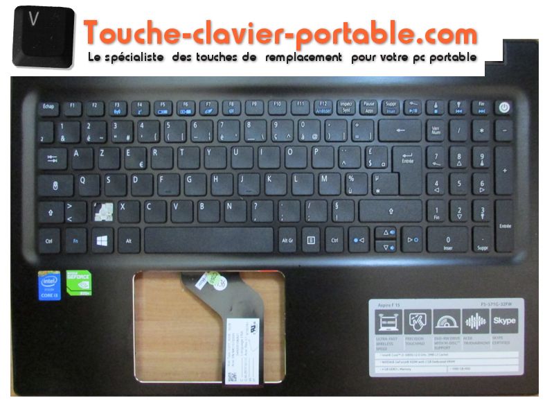 Touche de Clavier pour PC Portable Acer Acer Aspire ES1-771 - Acheter touche  de clavier ordinateur portable Aspire ES1 