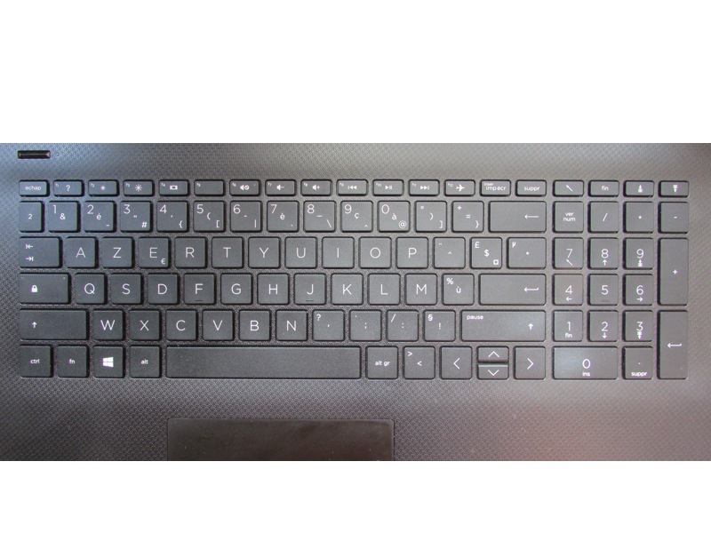 Touche Clavier hp 15 15S-DU Argent 